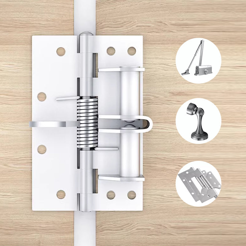 Charnière de porte à ressort – fermeture automatique, équipée de vis, installation facile — 50 % de réduction