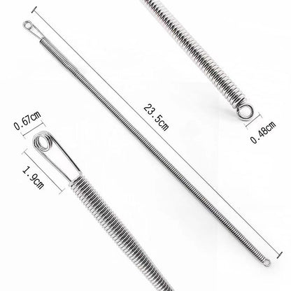 Outil multifonction pliable à cordon élastique pour enfiler les fils facilement