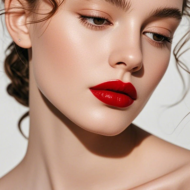 Éclair de Noël : Rouge à Lèvres Pailleté Hydratant qui Change de Couleur — Double Couche, Longue Tenue et Activation Thermique — Promo 48%