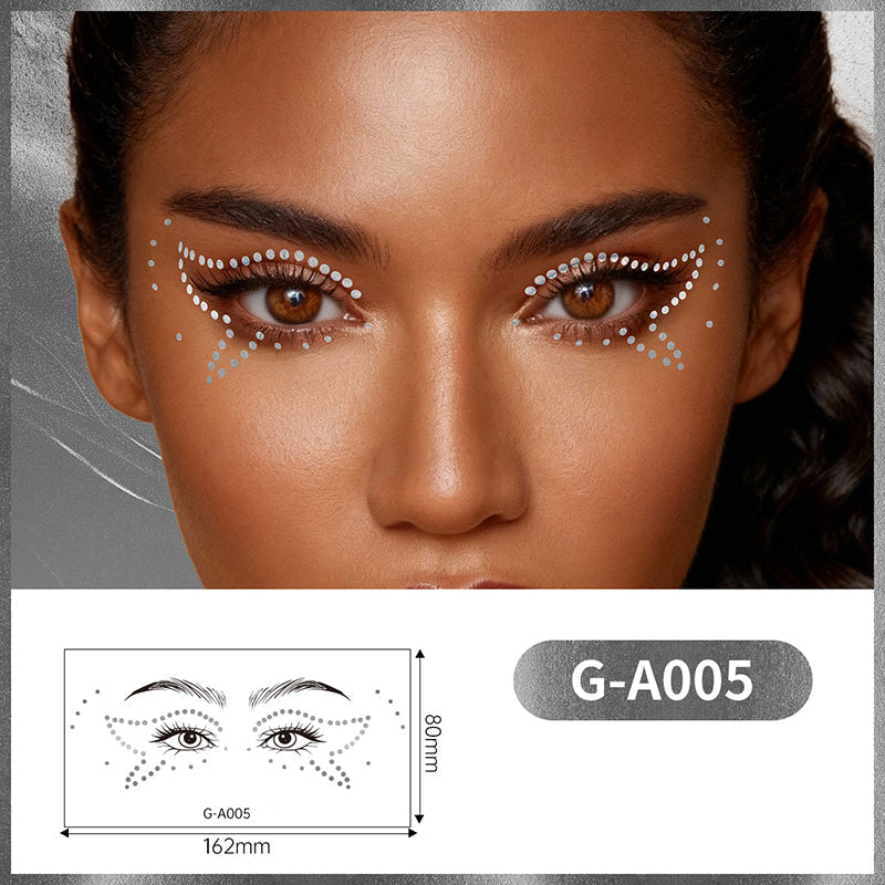 💖Autocollants dorés pour les yeux – maquillage à longue tenue et éclat glamour💖