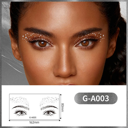 💖Autocollants dorés pour les yeux – maquillage à longue tenue et éclat glamour💖