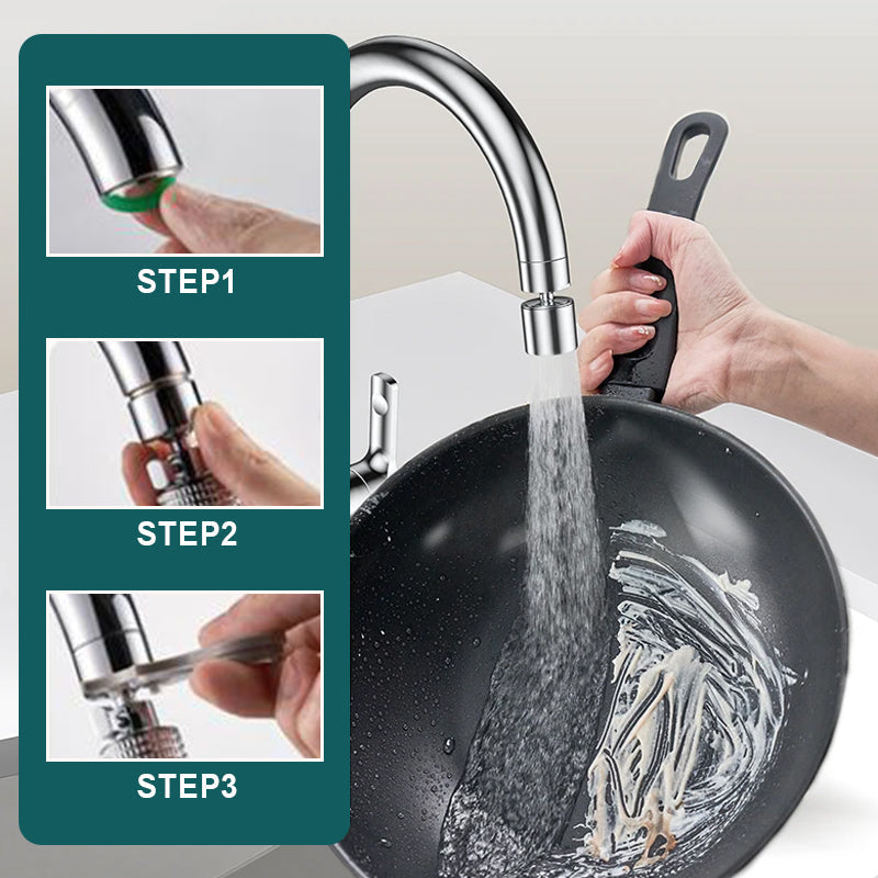 🚰✨ Robinet pivotant à 360° avec fonction 2 en 1 et gazéificateur d'eau potable – Des robinets précis pour une cuisine flexible et durable ! 🌱💧