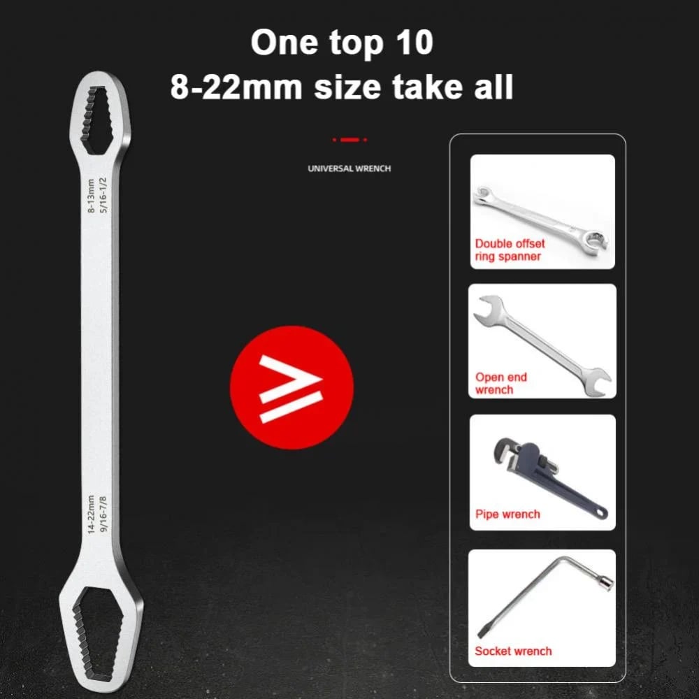 Clé Universelle 8–22 mm – Outil Multifonction Tout-en-Un – Promo Printemps 🔧✨💪