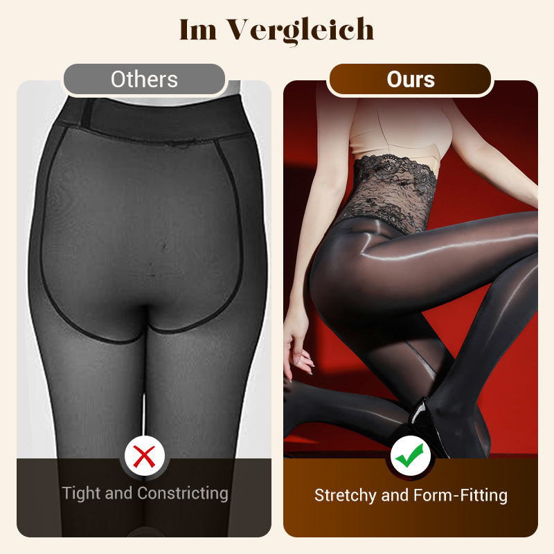 🧦 50% DE RÉDUCTION ! ✨ Lot Avantageux : Bas en Dentelle 8D – Look Brillant, Confort Doux & Idéal pour Cadeau 💝