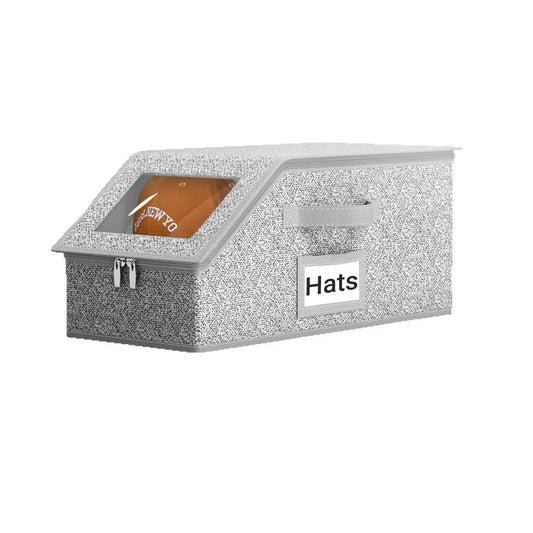 50% de réduction sur nos boîtes de rangement empilables transparentes pour casquettes de baseball – modulaires, gain de place assuré ⚾📦