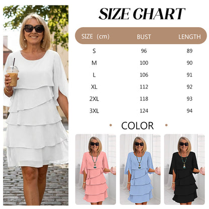 💐58% DE RÉDUCTION ! Nouveauté 2026 – Robe à Volants Élégante & Moderne ⭐💐【Offre Spéciale】