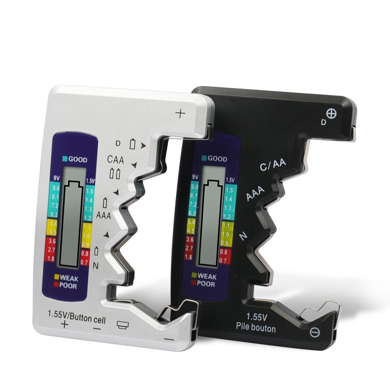 Promo 50% : Testeur de Batteries Universel – Vérifie AA, AAA, 9V et Piles bouton en 3 secondes – Compact, Ultra-précis, Sans Pile !