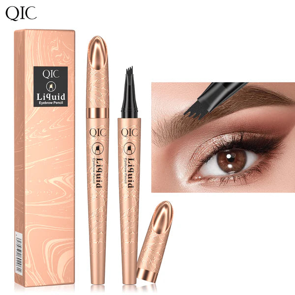 Stylo à Sourcils 3D Microblading – Effet Naturel, 4 Pointes pour une Définition Parfaite