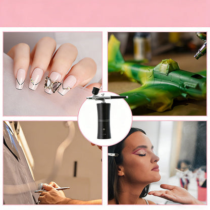 🎨 Kit d’aérographe sans fil avec compresseur intégré – Parfait pour maquillage, modélisme, art et customisation