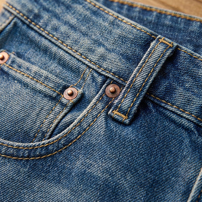 👖✨ 60% de réduction ! Jean Vintage Taille Haute à Jambes Larges pour Femme – Délavage rétro, coupe flatteuse & confort en coton toute la journée