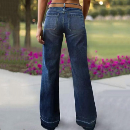 👖✨ Chic Rétro | Jean Évasé Femme | Coupe Allongeante & Poches Généreuses 💫【-60%】