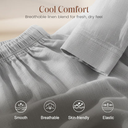 💎 -50% SUR L'ENSEMBLE 2 PIÈCES EN LIN ! 💎 Respirant, Coupe Ample & Poches Pratiques pour Homme 👕