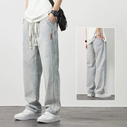 💎 Jeans Droits Amples pour Hommes – Coupe Décontractée, Tissu Respirant & Style Polyvalent 👖