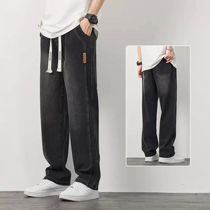 💎  Jeans Droits Amples pour Hommes – Coupe Décontractée, Tissu Respirant & Style Polyvalent 👖