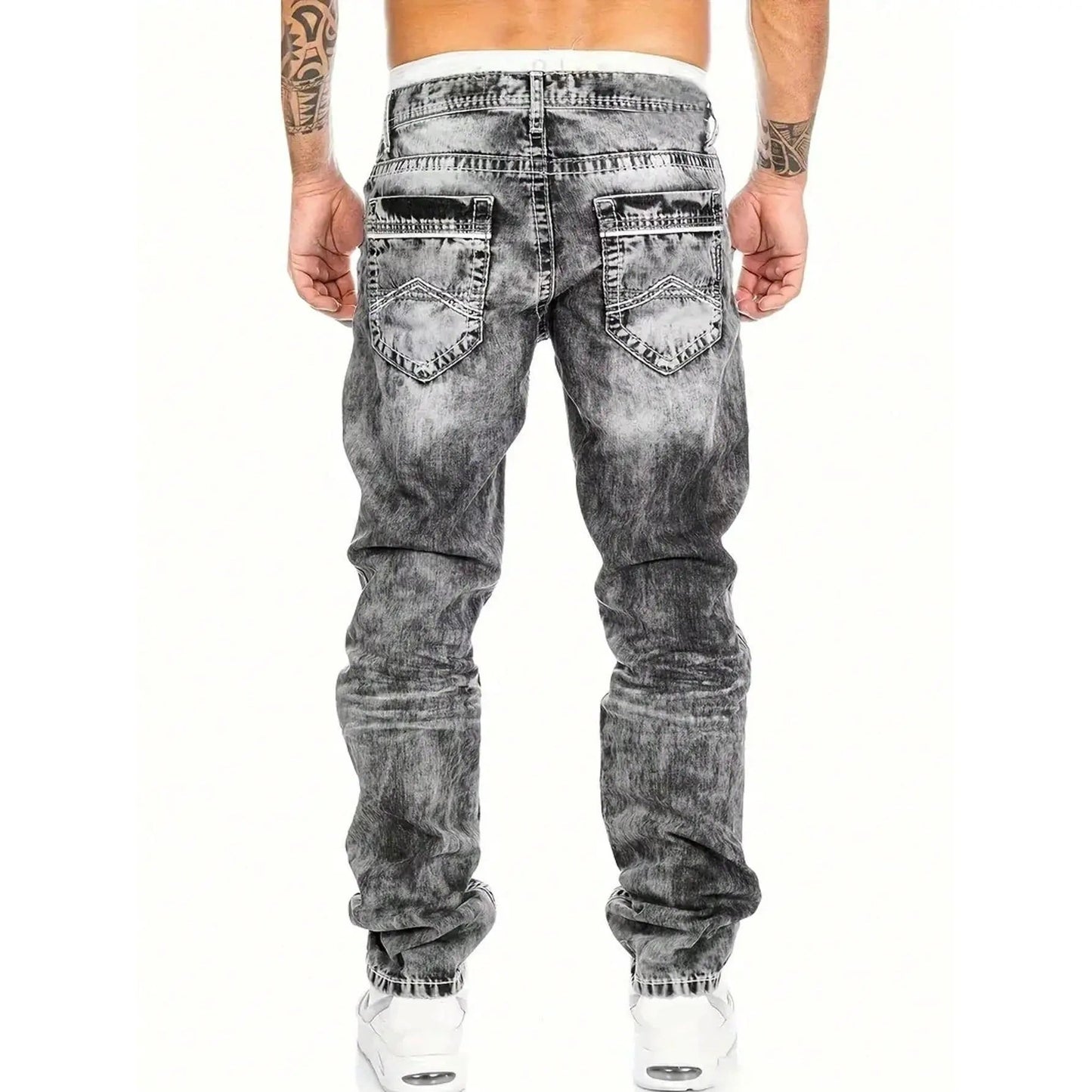 📢📢50 % de réduction !! ⏰Jean en denim extensible créatif à la mode pour hommes, style minimaliste adapté à l'été, style Emo