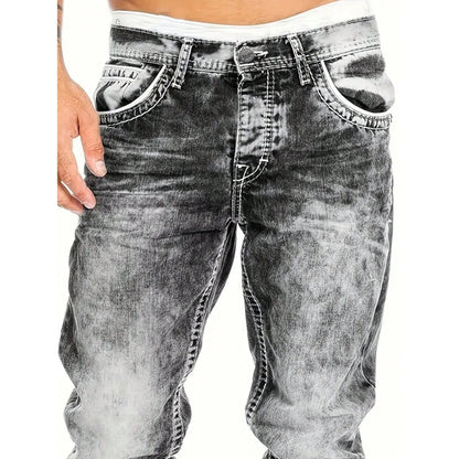 📢📢50 % de réduction !! ⏰Jean en denim extensible créatif à la mode pour hommes, style minimaliste adapté à l'été, style Emo