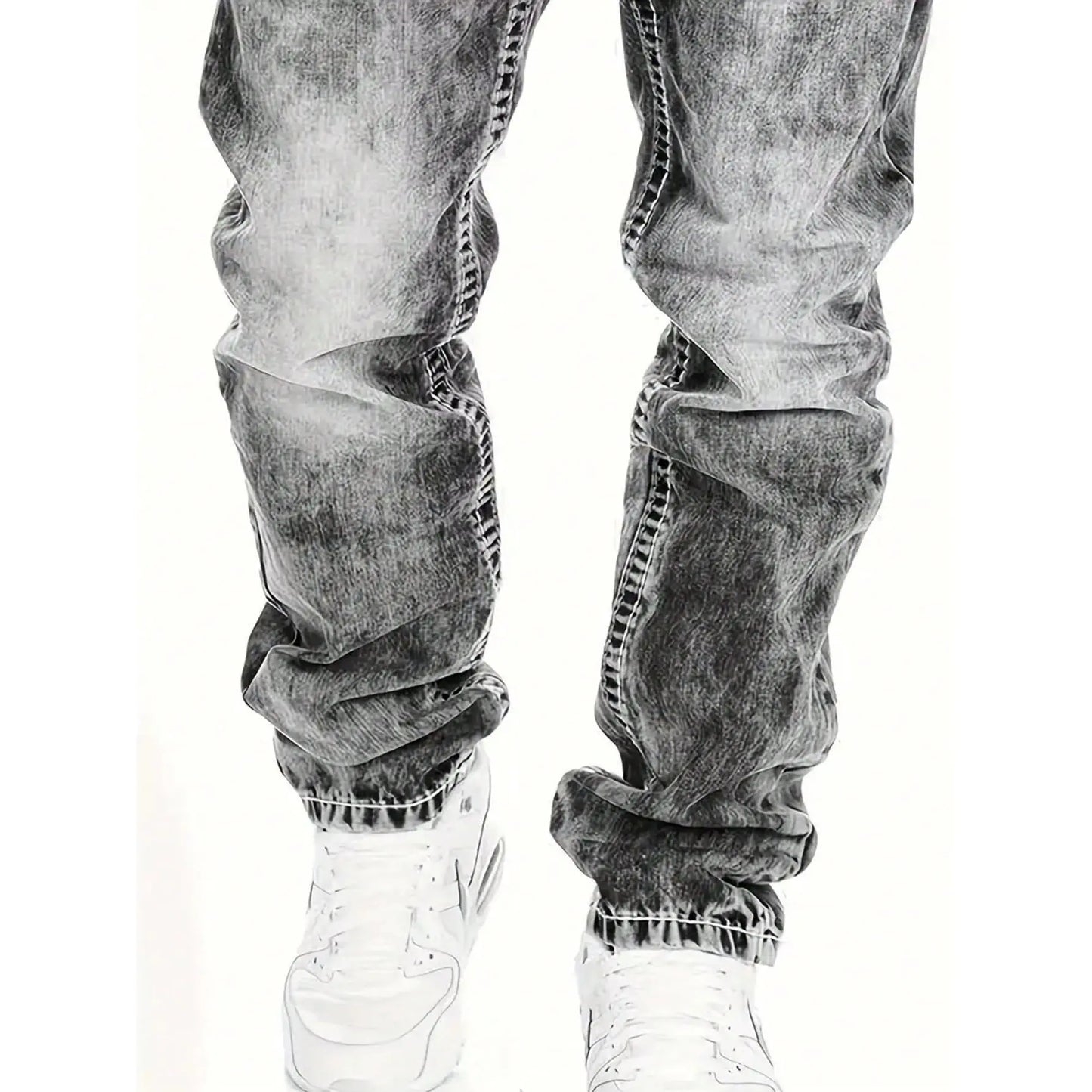 📢📢50 % de réduction !! ⏰Jean en denim extensible créatif à la mode pour hommes, style minimaliste adapté à l'été, style Emo