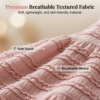 💐50 % de réduction + livraison gratuite🌺Robe Longue à Volants – Corsage Froncé & Encolure Carrée🌺💎【Édition Limitée】