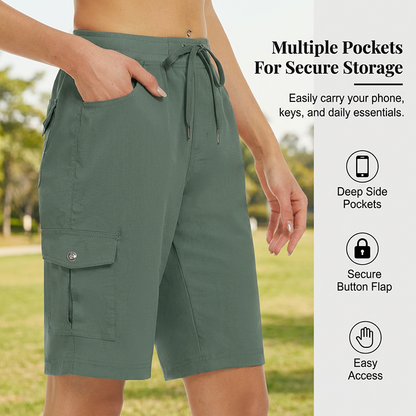 🩳 PROMO LIMITÉE 50% DE RÉDUCTION ! ✨ Short Cargo Femme – Séchage Rapide, UPF 50+ & Multi-Poches ⚡