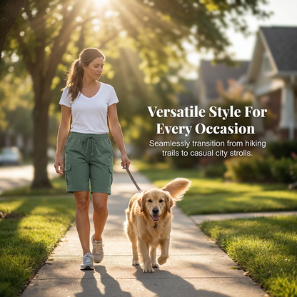 🩳 PROMO LIMITÉE 50% DE RÉDUCTION ! ✨ Short Cargo Femme – Séchage Rapide, UPF 50+ & Multi-Poches ⚡