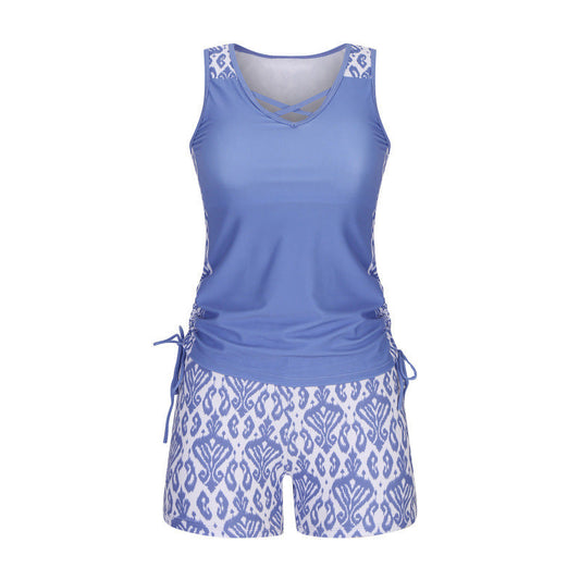 🥳SOLDES D'ÉTÉ🥳💞PLUS DE 50 000 EXEMPLAIRES VENDUS !💥50 % DE RÉDUCTION ! 🔥Maillot de bain deux pièces imprimé pour femme (tankini)