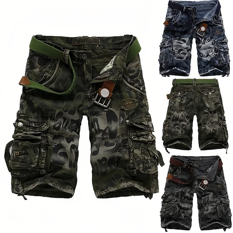 👖PROMO FLASH : -50% !🔥Short Cargo Homme Classique – Tissu Résistant, Multiples Poches & Fermeture Éclair Fluide💪