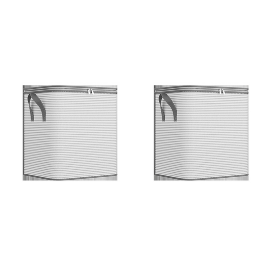 🧺 Sac de Rangement Grande Capacité – Pour Couvertures, Vêtements & Linge de Maison, avec Fermeture Éclair