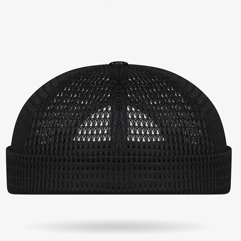 📢⏰🧢 PROMO -55% ! Casquette Légère en Maille Respirante sans Visière – ☀️Style Docker, Réglable 55-60 cm (5 Couleurs)