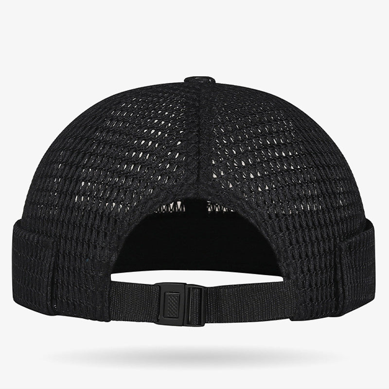 📢⏰🧢 PROMO -55% ! Casquette Légère en Maille Respirante sans Visière – ☀️Style Docker, Réglable 55-60 cm (5 Couleurs)