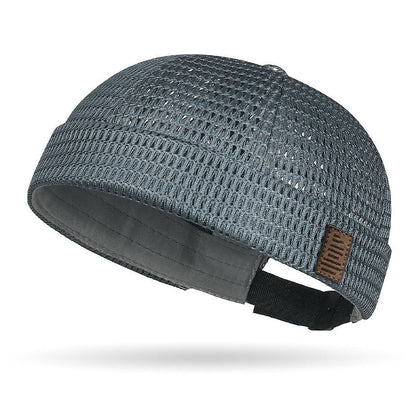 📢⏰🧢 PROMO -55% ! Casquette Légère en Maille Respirante sans Visière – ☀️Style Docker, Réglable 55-60 cm (5 Couleurs)