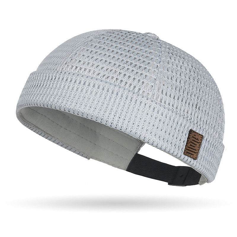 📢⏰🧢 PROMO -55% ! Casquette Légère en Maille Respirante sans Visière – ☀️Style Docker, Réglable 55-60 cm (5 Couleurs)