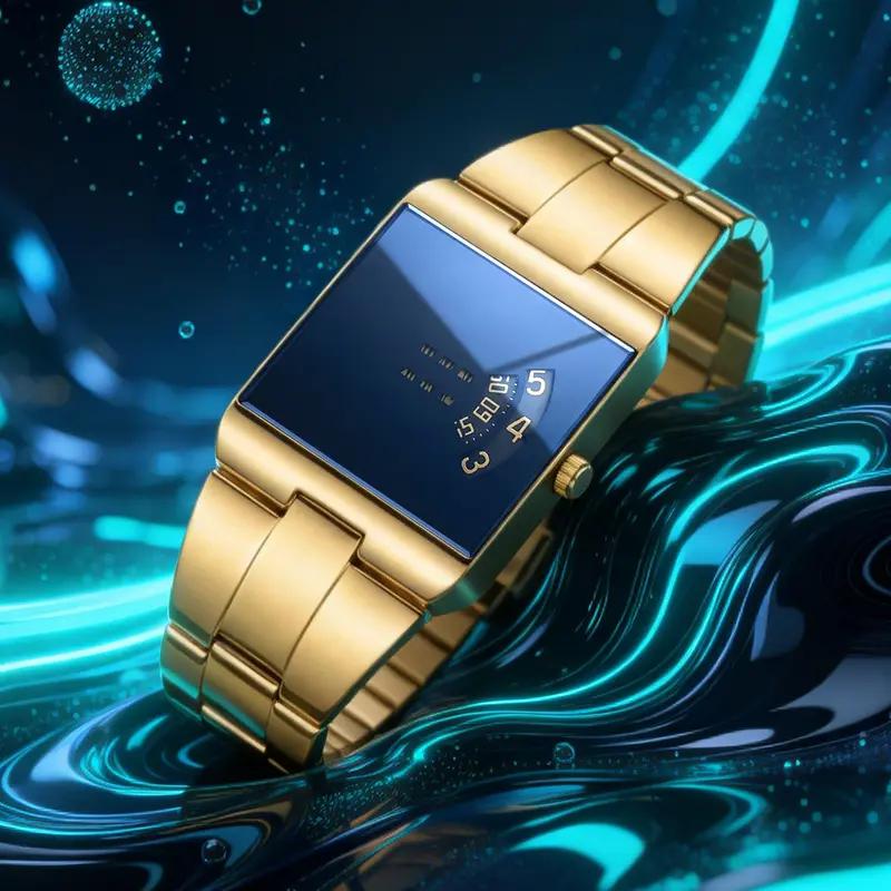 ⌚✨💼 PROMO -50% ! Montre à Quartz pour Homme, Cadran Carré – Style Vintage, Mouvement Précis & Bracelet en Cuir (8 Modèles)