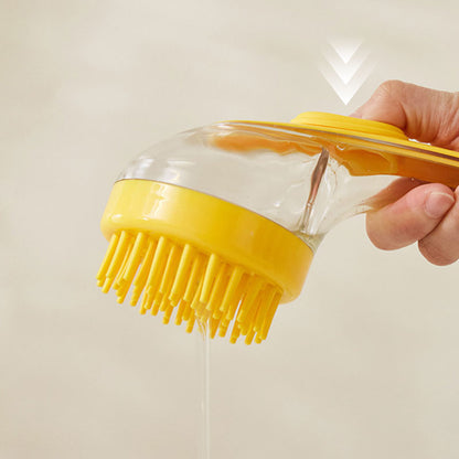 Brosse de bain pour animaux de compagnie avec un long manche et distributeur de shampoing – 50 % de réduction