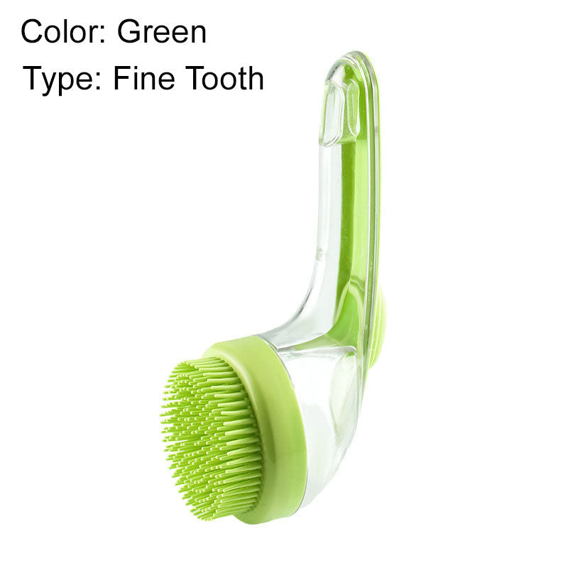 Brosse de bain pour animaux de compagnie avec un long manche et distributeur de shampoing – 50 % de réduction