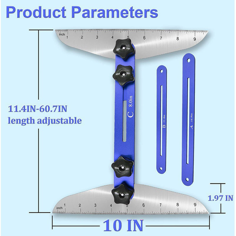 Gabarit de Mesure Professionnel pour Marches d'Escalier