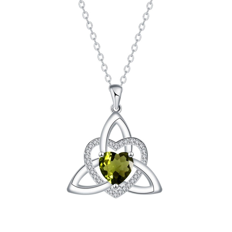 ⏳Spécial à durée limitée⏰Collier avec pendentif en forme de cœur et nœud celtique💎📿