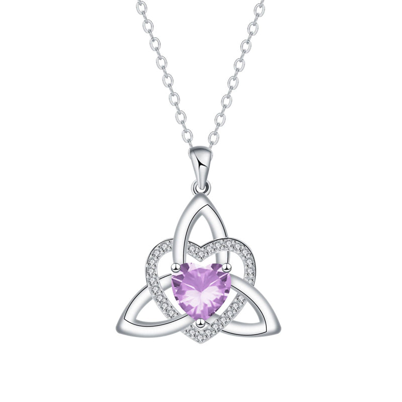 ⏳Spécial à durée limitée⏰Collier avec pendentif en forme de cœur et nœud celtique💎📿