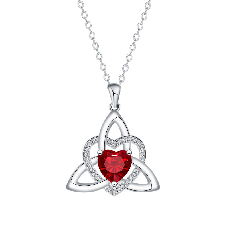 ⏳Spécial à durée limitée⏰Collier avec pendentif en forme de cœur et nœud celtique💎📿