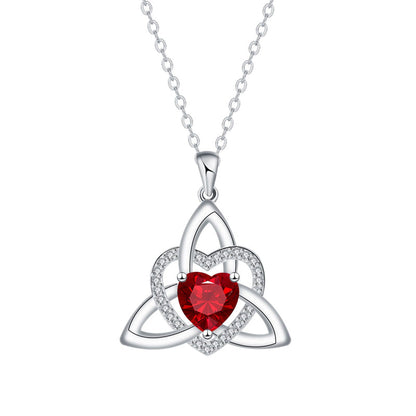 ⏳Spécial à durée limitée⏰Collier avec pendentif en forme de cœur et nœud celtique💎📿