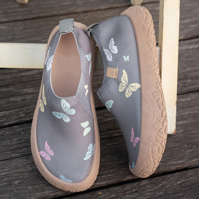 👟✨ PROMO FLASH 50% ! Mocassins Confort Femme Fly-Knit – Semelle Épaisse Antidérapante, Léger & Respirant, Style Papillon Décontracté 👣