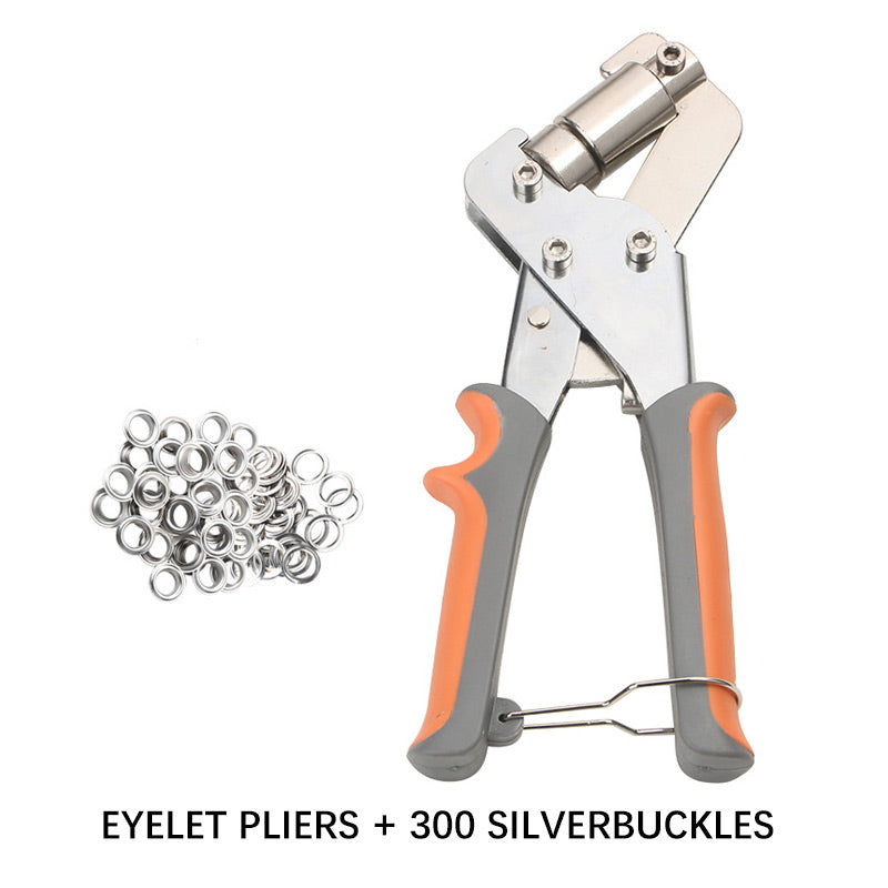 Pinces à œillets pour bâches – 220 mm, Diam. perforation 16/10,5 mm, 0,6 kg — Promo -52%