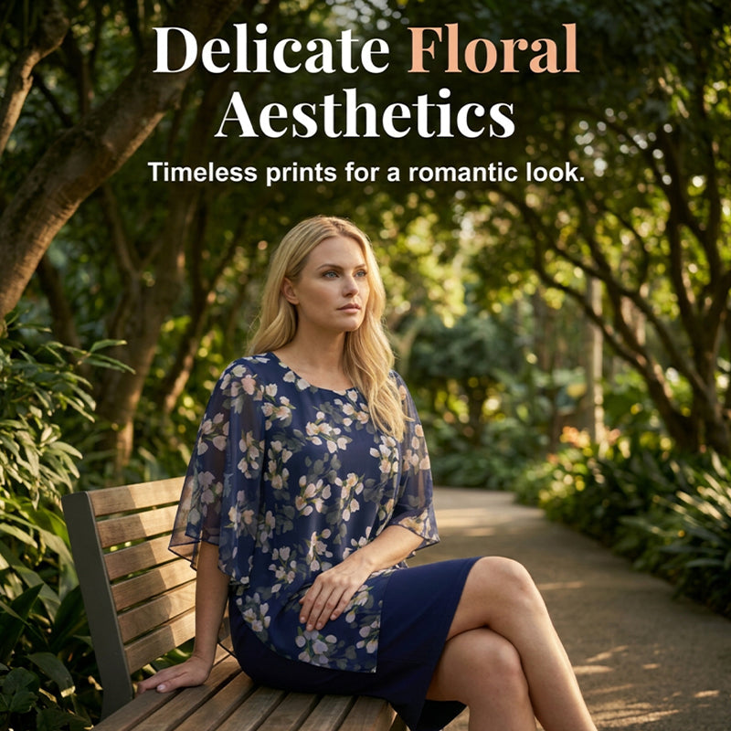 👗 50% DE RÉDUCTION POUR UNE DURÉE LIMITÉE ! ✨ Ensemble robe et boléro fleuri – Élégant et féminin ✨