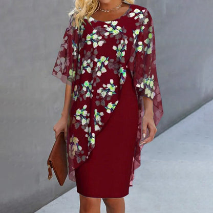 👗 50% DE RÉDUCTION POUR UNE DURÉE LIMITÉE ! ✨ Ensemble robe et boléro fleuri – Élégant et féminin ✨