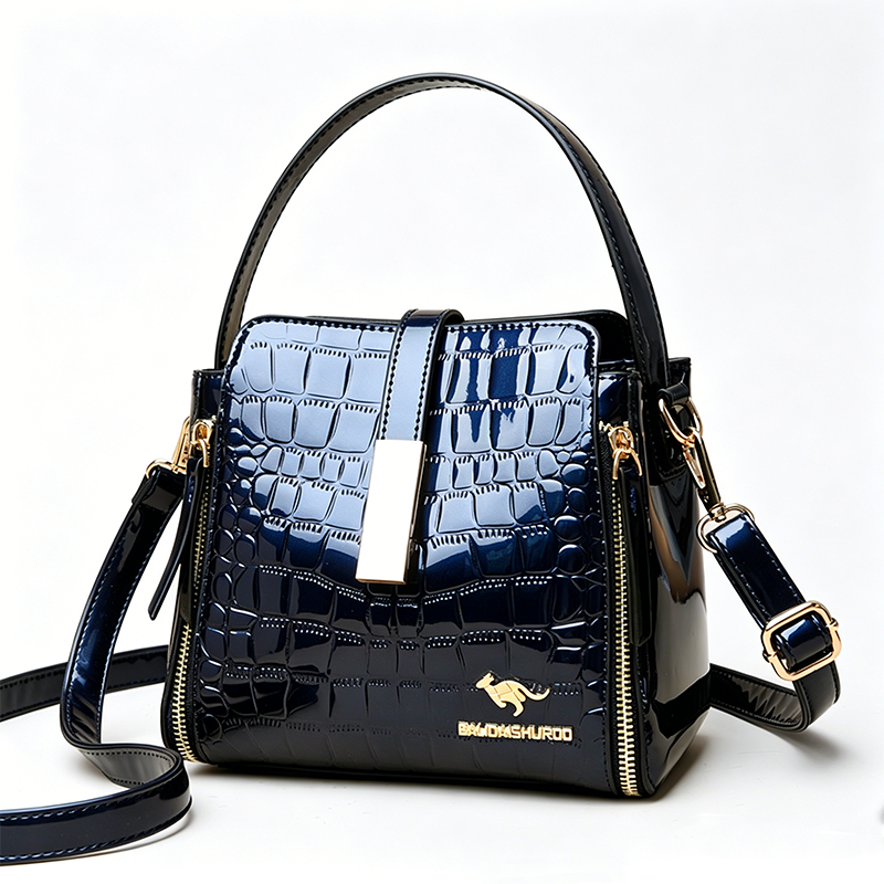 👜 PROMO LIMITÉE 61% DE RÉDUCTION ! ✨ Sac à Main Croco Brillant – Élégant, Structure, Polyvalent 💎