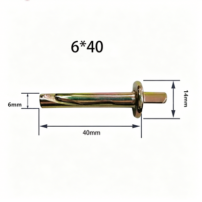 Promo éclair 50% : Ensemble de 60 ancres à marteau professionnelles – Acier galvanisé à haute résistance pour béton et brique, fixation rapide et sécurisée 🧱⚒️