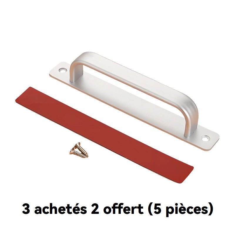 Poignée de porte en alliage d’aluminium - design moderne, robuste et légère
